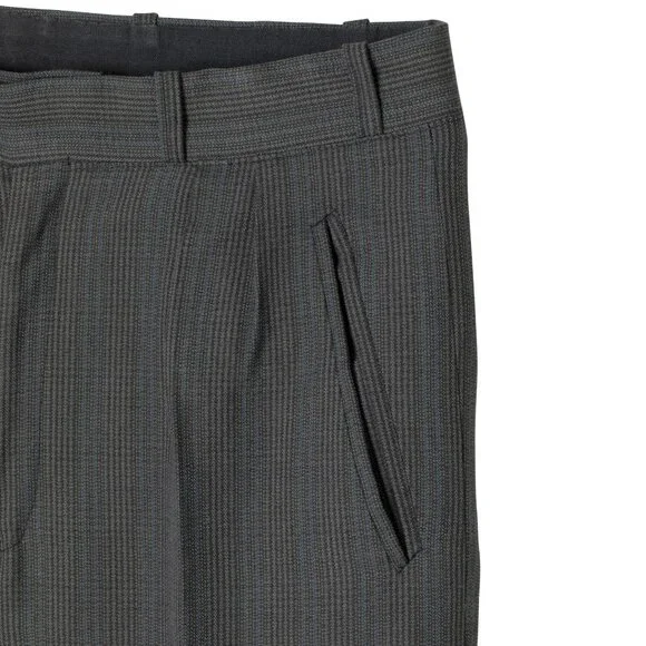 Sundazed (Germany) 70s, Sculptural Volume, High-Twist Wool, Blue Pinstripe
